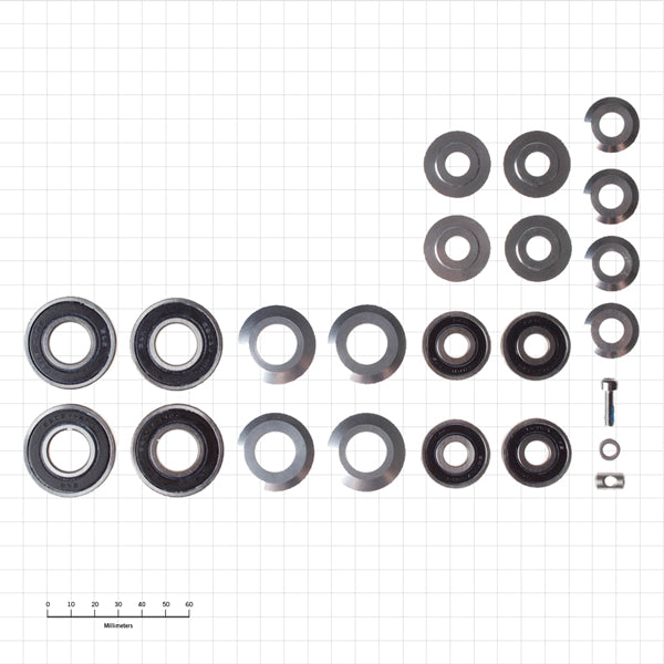 Kits de Bushing & Bolt : Kit de bushing de descente #7